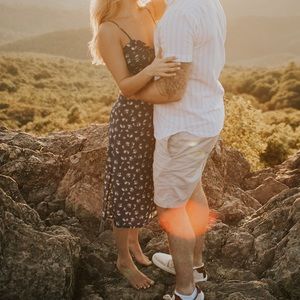 Row A Blue Midi Dress